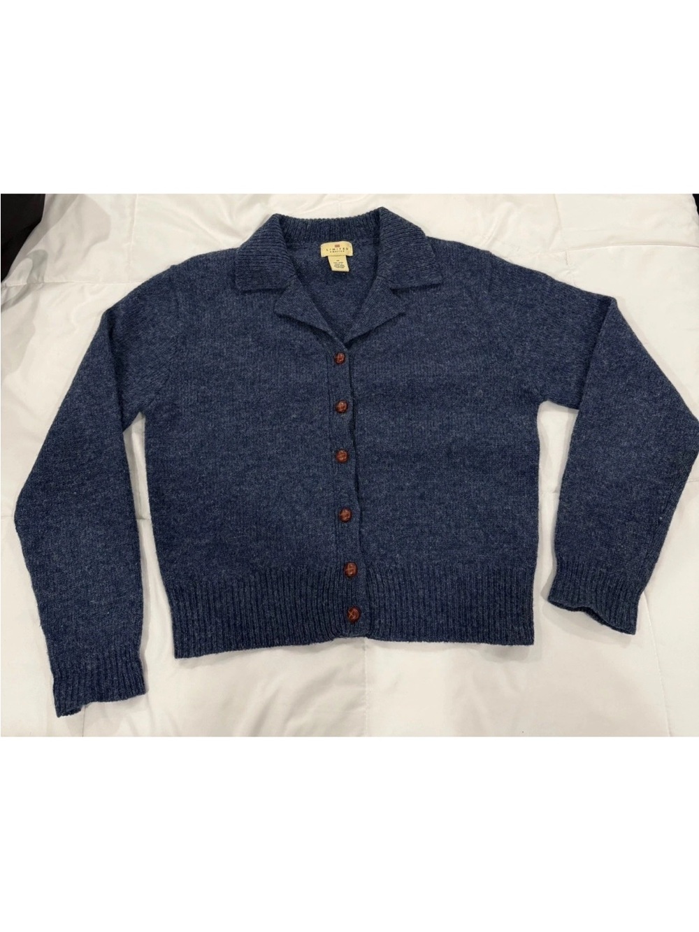 Vintage The Limited America Wool Cardigan Sweater Womens Medium Button Front